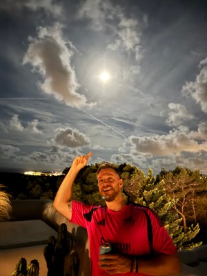 Original photo of Paul that inspired the card design